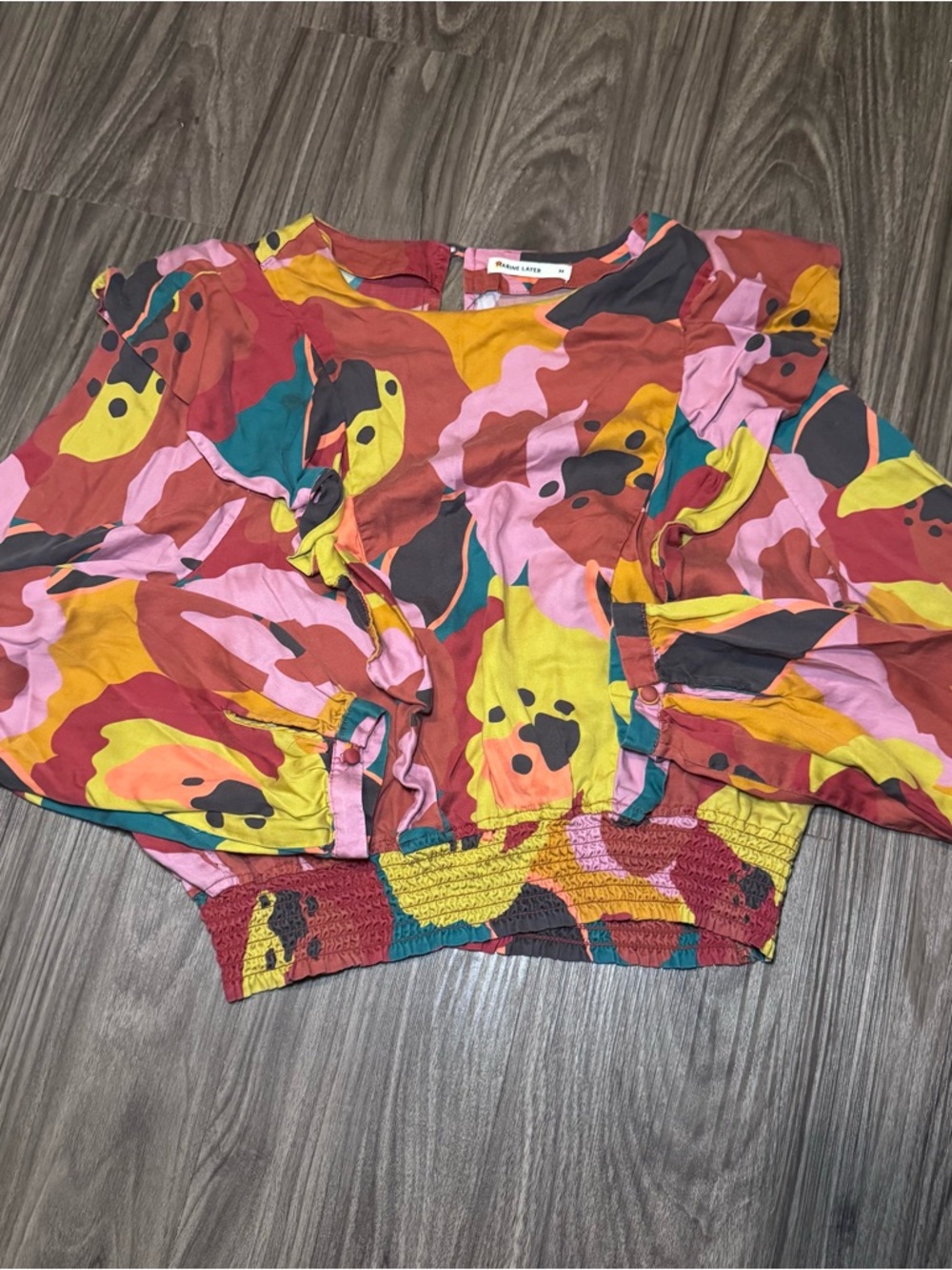 Marine Layer Brooklyn Blouse in "Bold Floral”